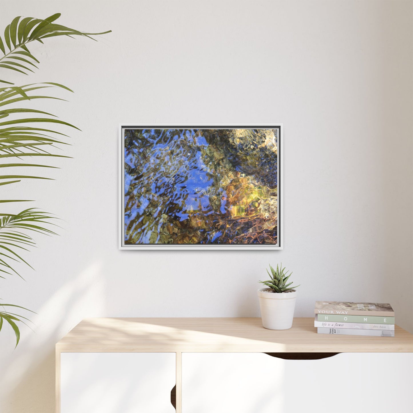 Watery Kaleidoscope - Unique Stretched Canvas Wall Art