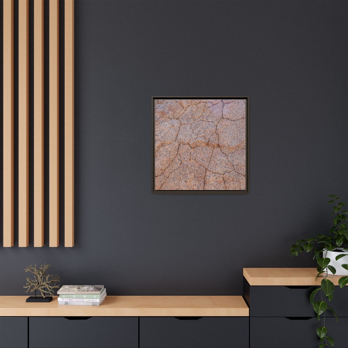 Fragmented Earth - Unique Stretched Canvas Wall Art