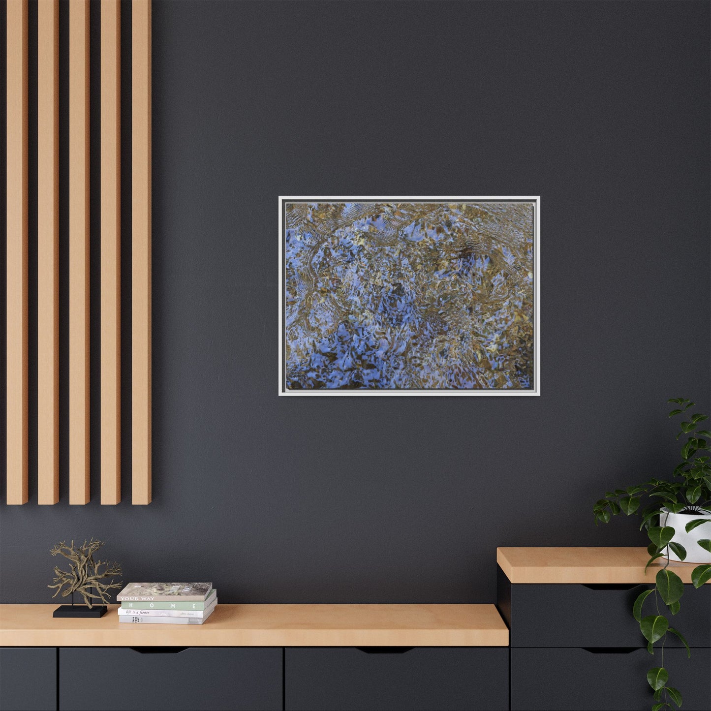 Aquatic Reflections - Unique Stretched Canvas Wall Art