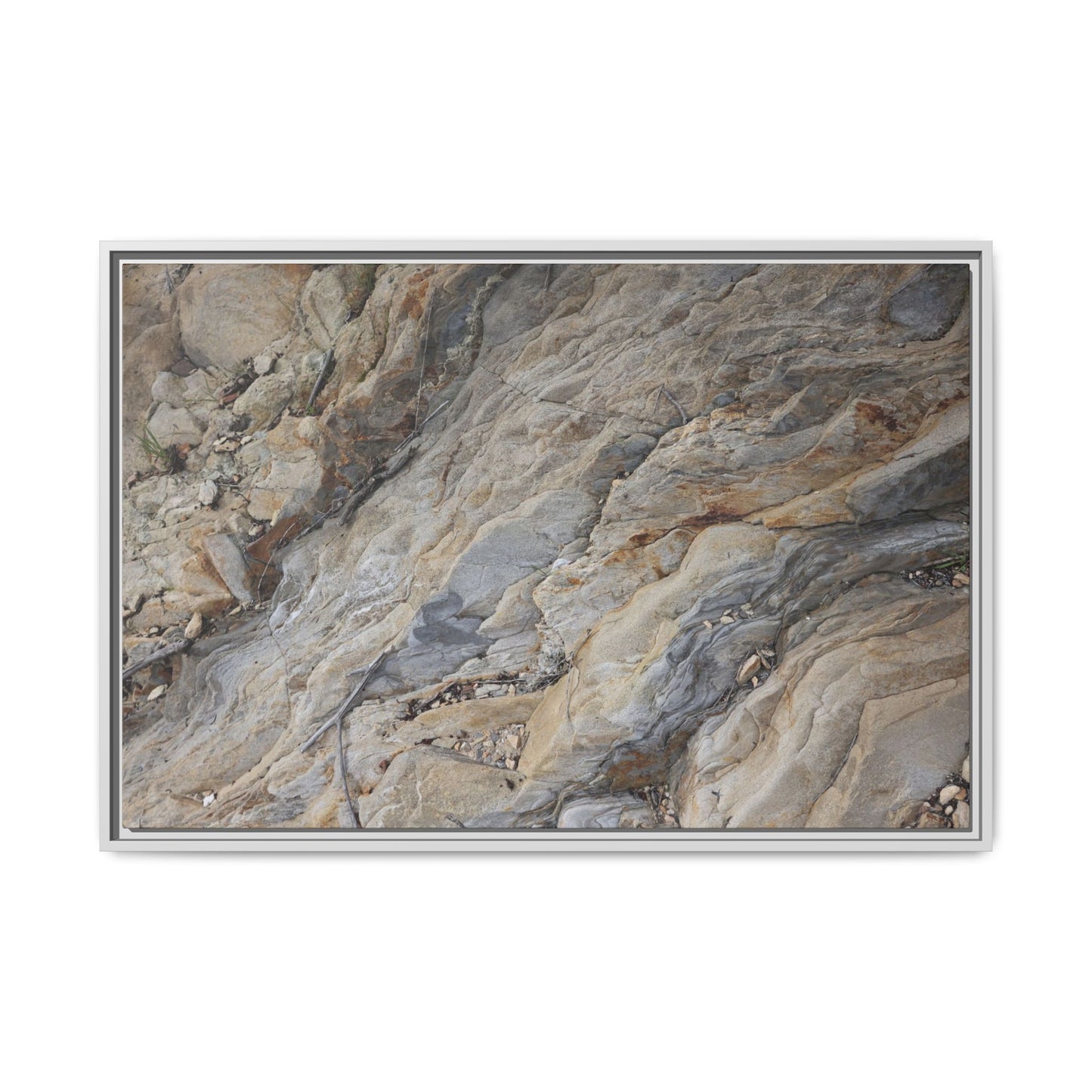 Layers of Earth's History - Unique Stretched Canvas Wall Art