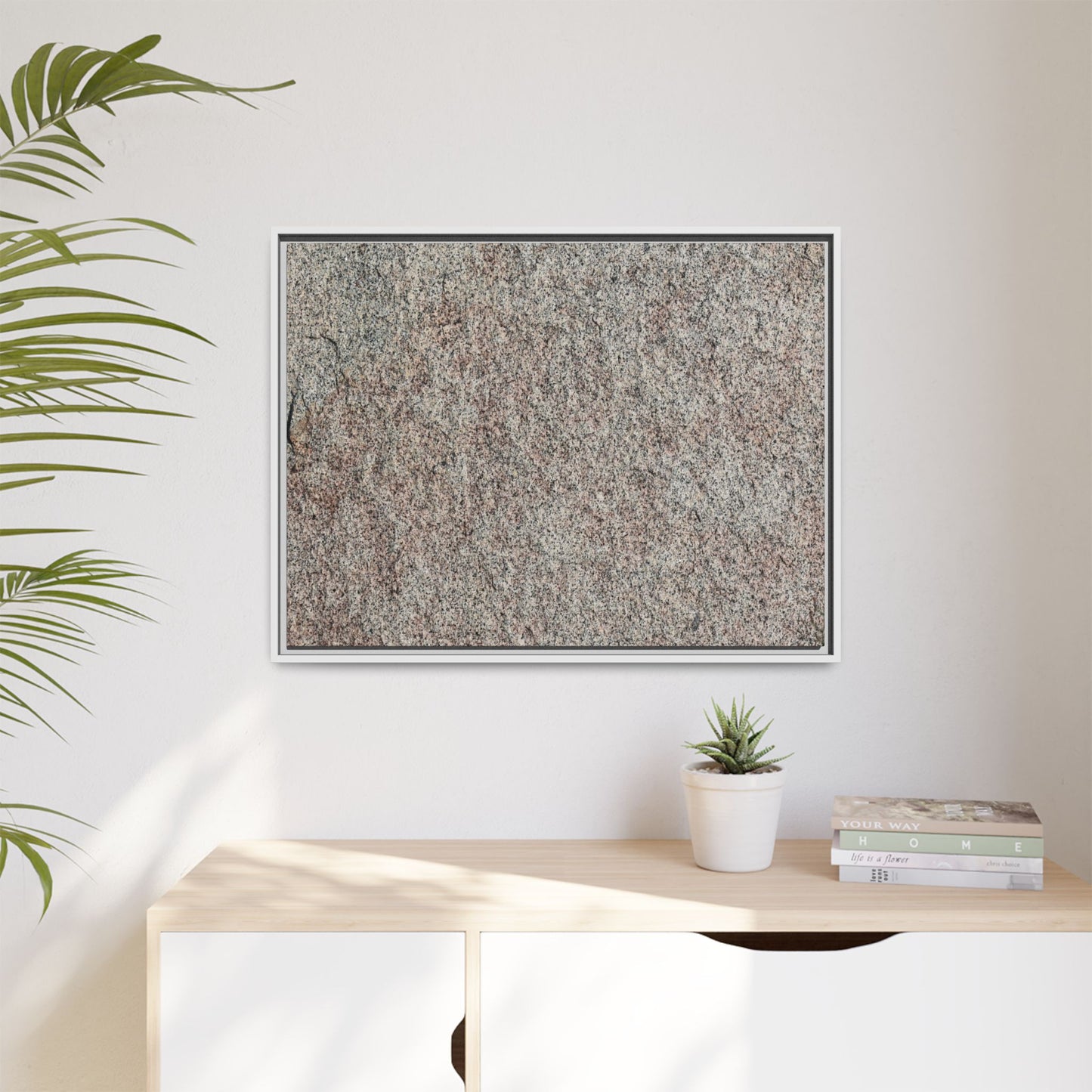 Granular Whispers - Unique Stretched Canvas Wall Art