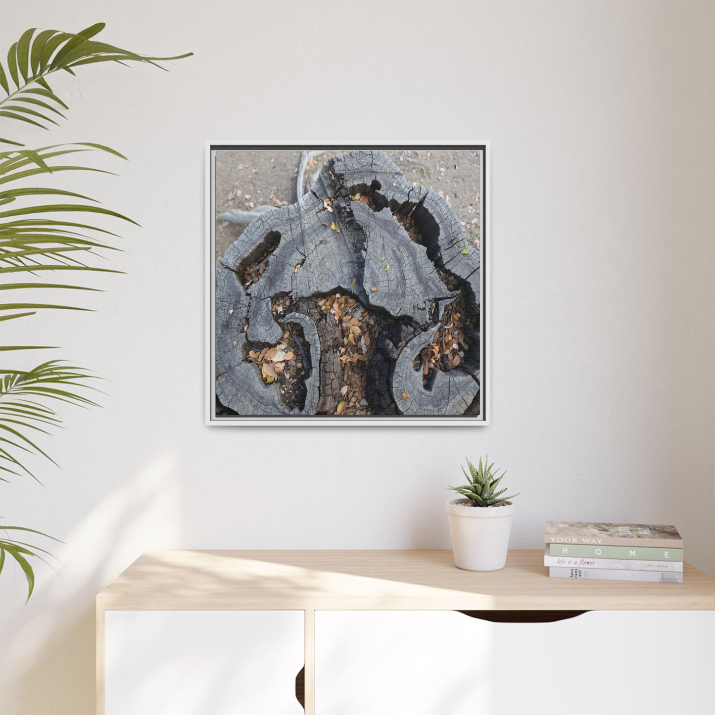 Time's Fractal Memory - Unique Stretched Canvas Wall Art