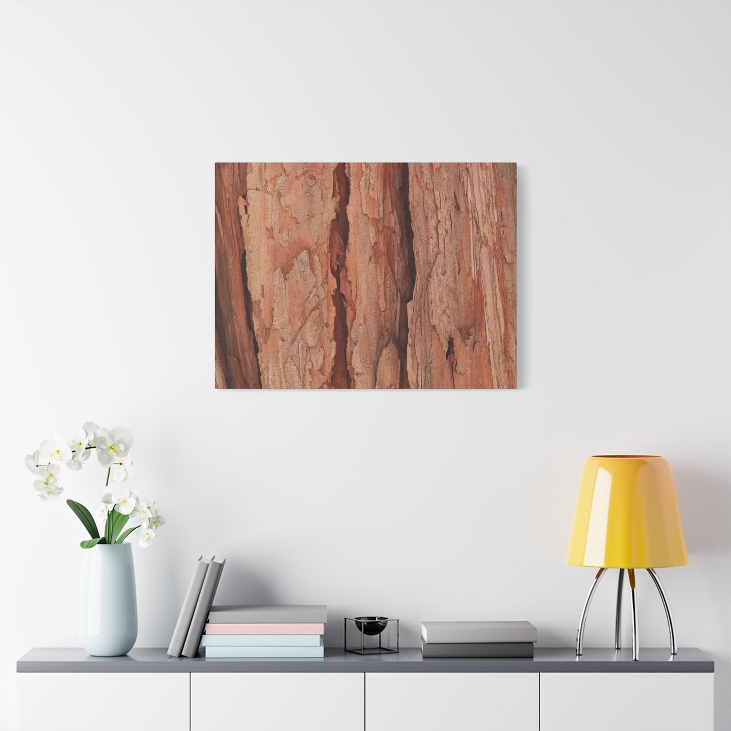 Bark Layers of Time - Unique Frameless Canvas Wall Art