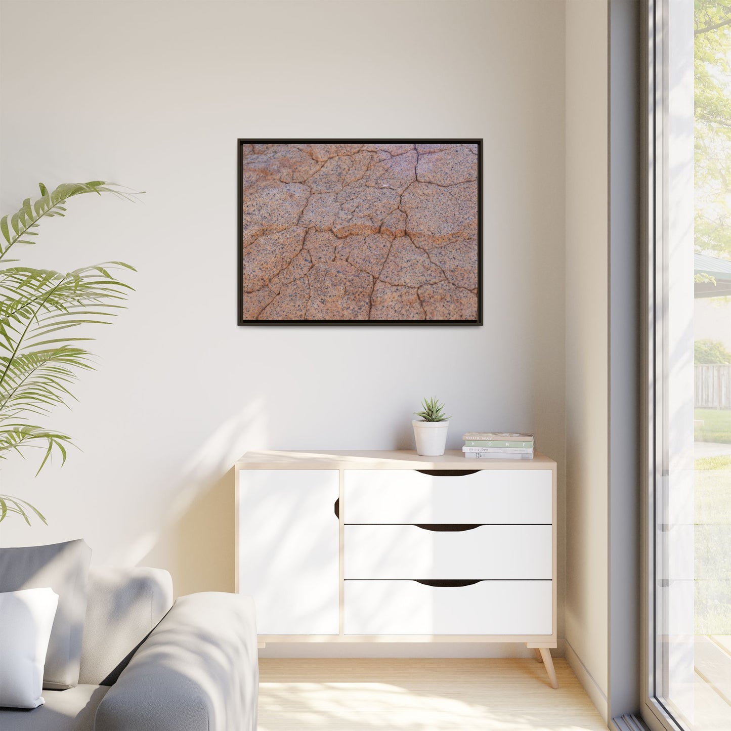 Fragmented Earth - Unique Stretched Canvas Wall Art