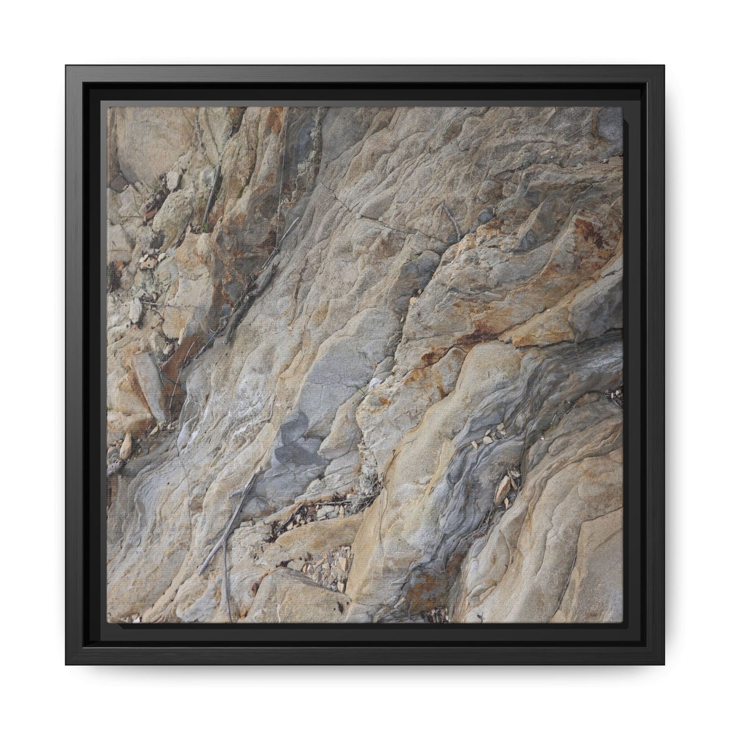 Layers of Earth's History - Unique Stretched Canvas Wall Art