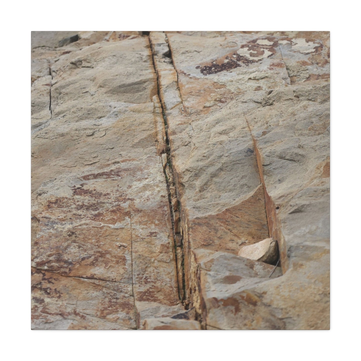 Cracked Canvas of Time - Unique Frameless Canvas Wall Art