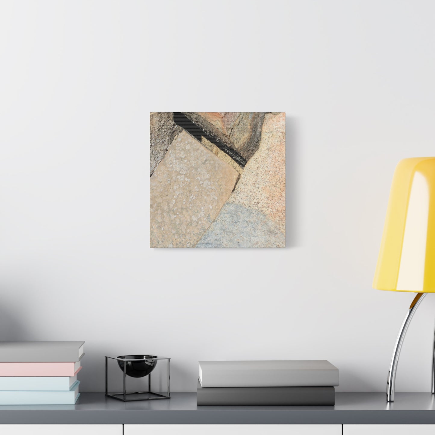 Stone Fragments - Unique Frameless Canvas Wall Art