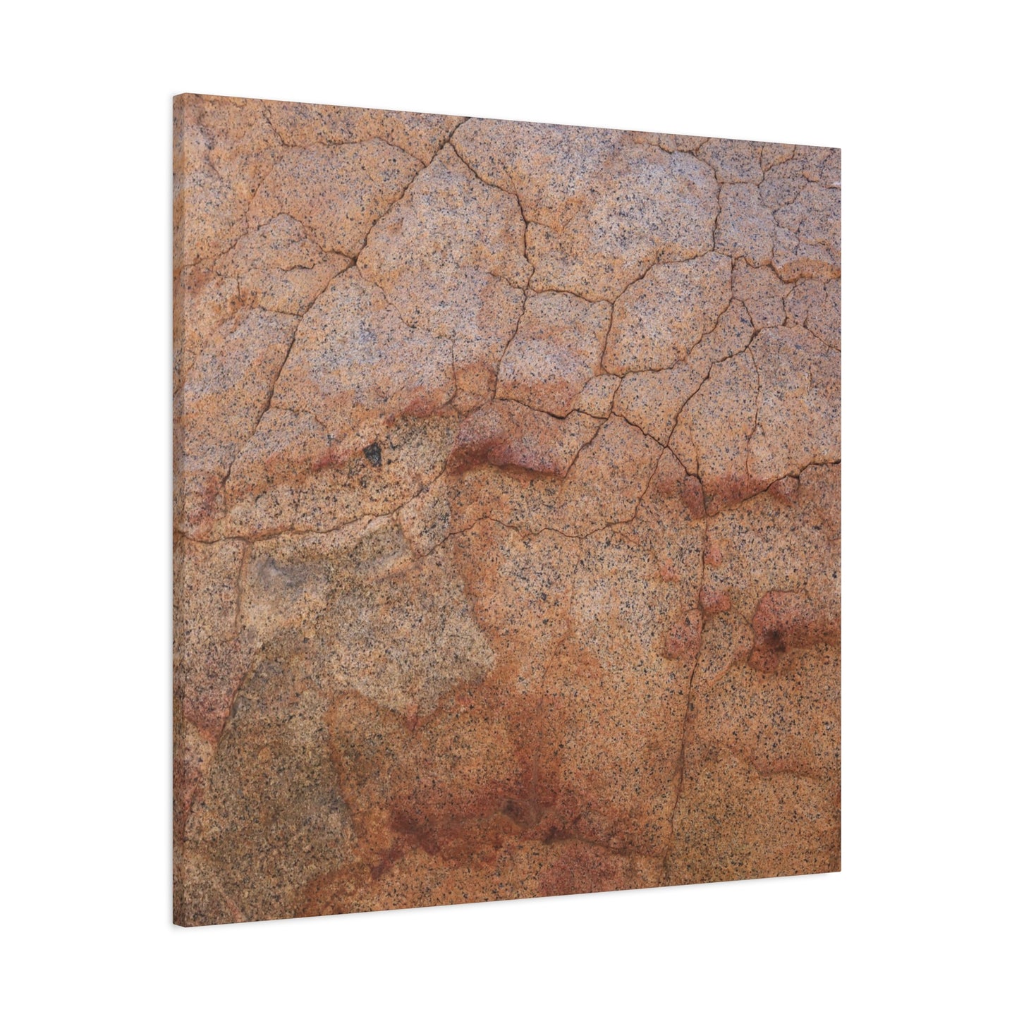 Cracked Earth's Whisper - Unique Frameless Canvas Wall Art