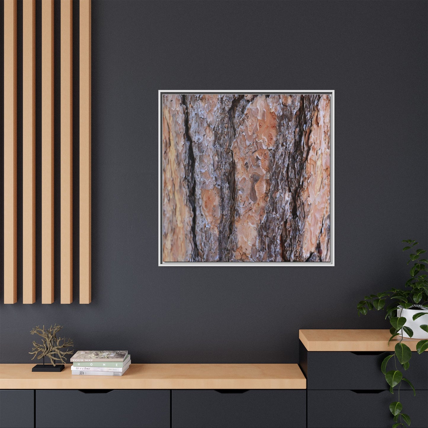Earthy Embrace - Unique Stretched Canvas Wall Art