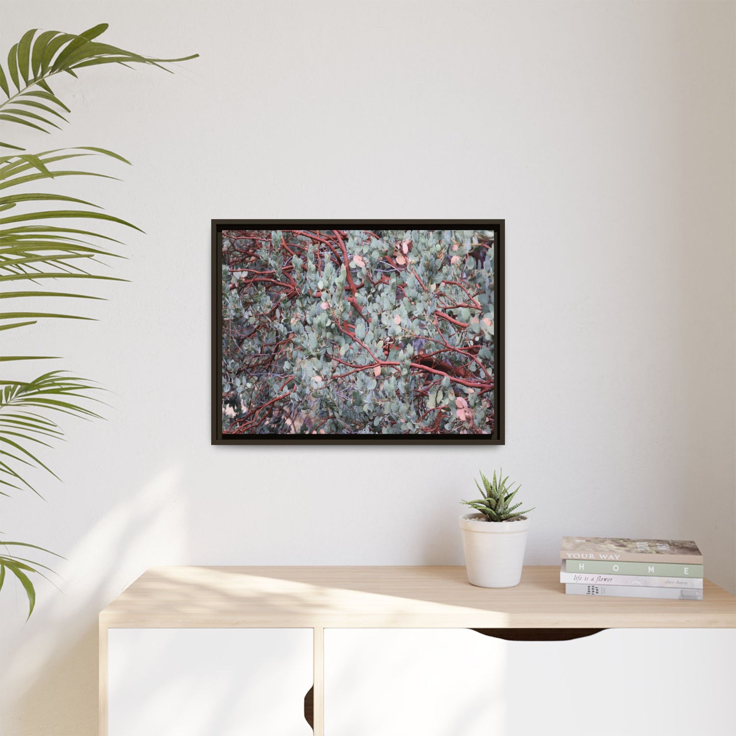 Whispers of Sage - Unique Stretched Canvas Wall Art
