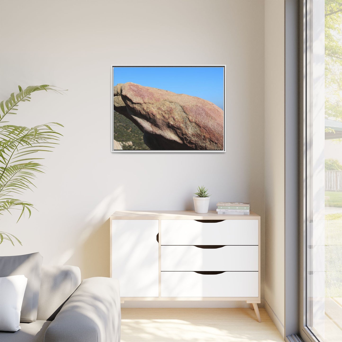 Sleeping Stone - Unique Stretched Canvas Wall Art