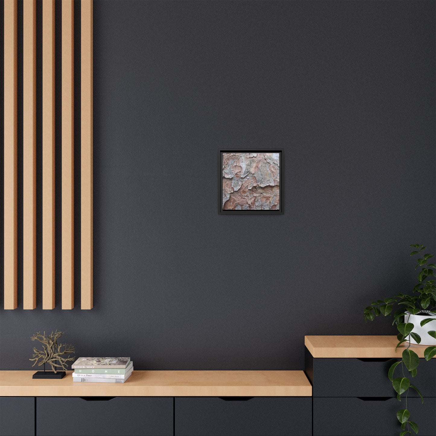 Flaking Serenity - Unique Stretched Canvas Wall Art