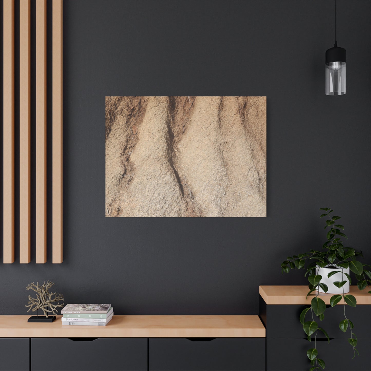 Weathered Earth - Unique Frameless Canvas Wall Art