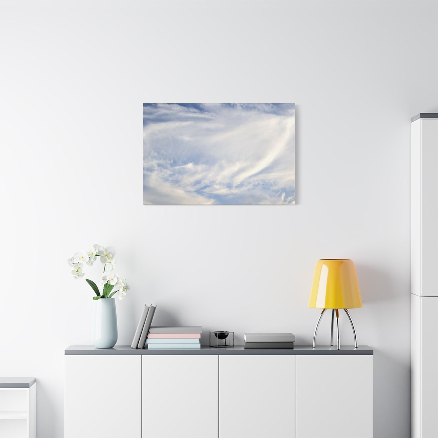Whispers of Celestial Breath - Unique Frameless Canvas Wall Art