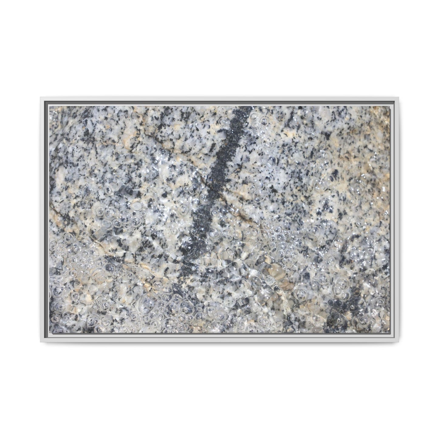 Granite Bubbles - Unique Stretched Canvas Wall Art