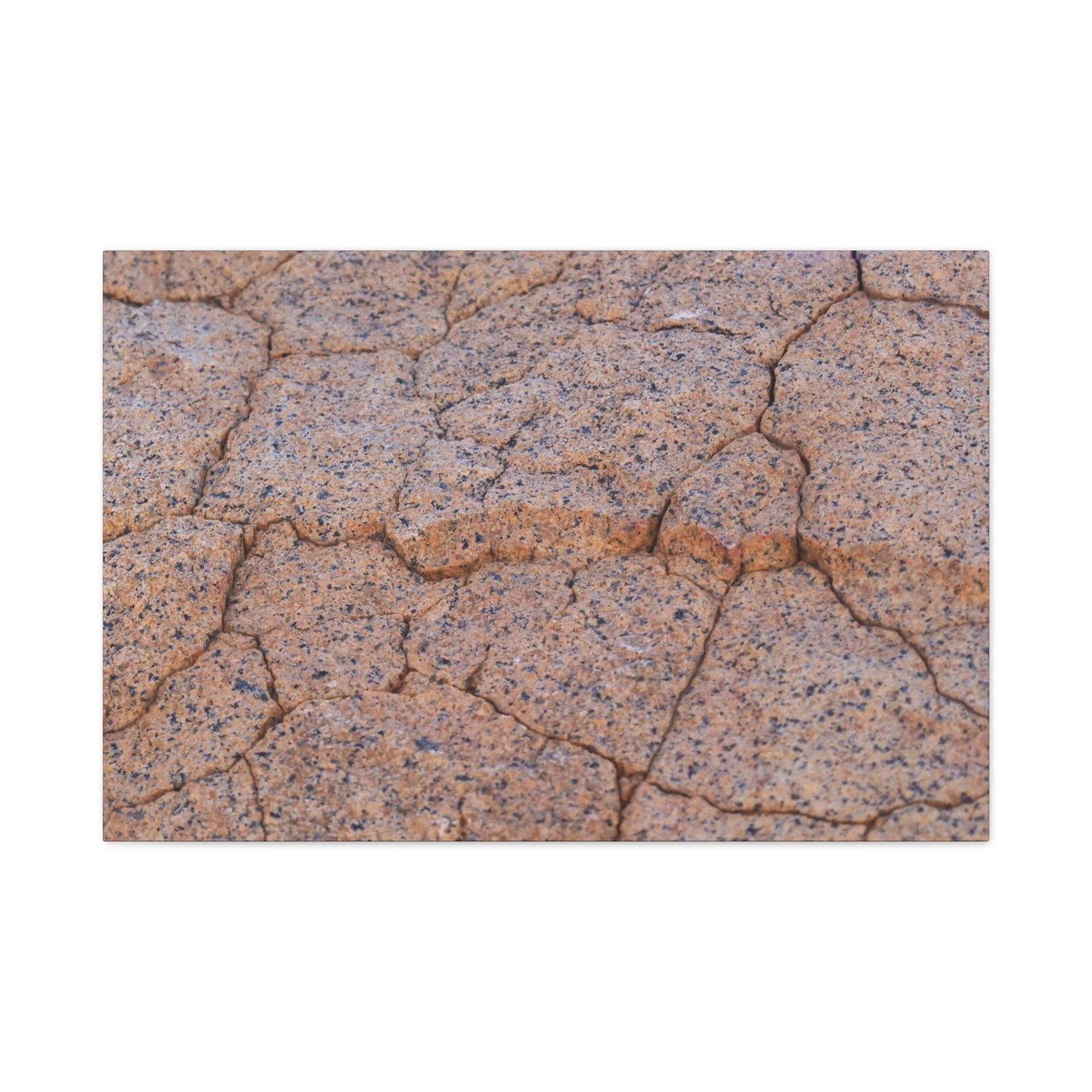 Cracked Earth's Whispers - Unique Frameless Canvas Wall Art