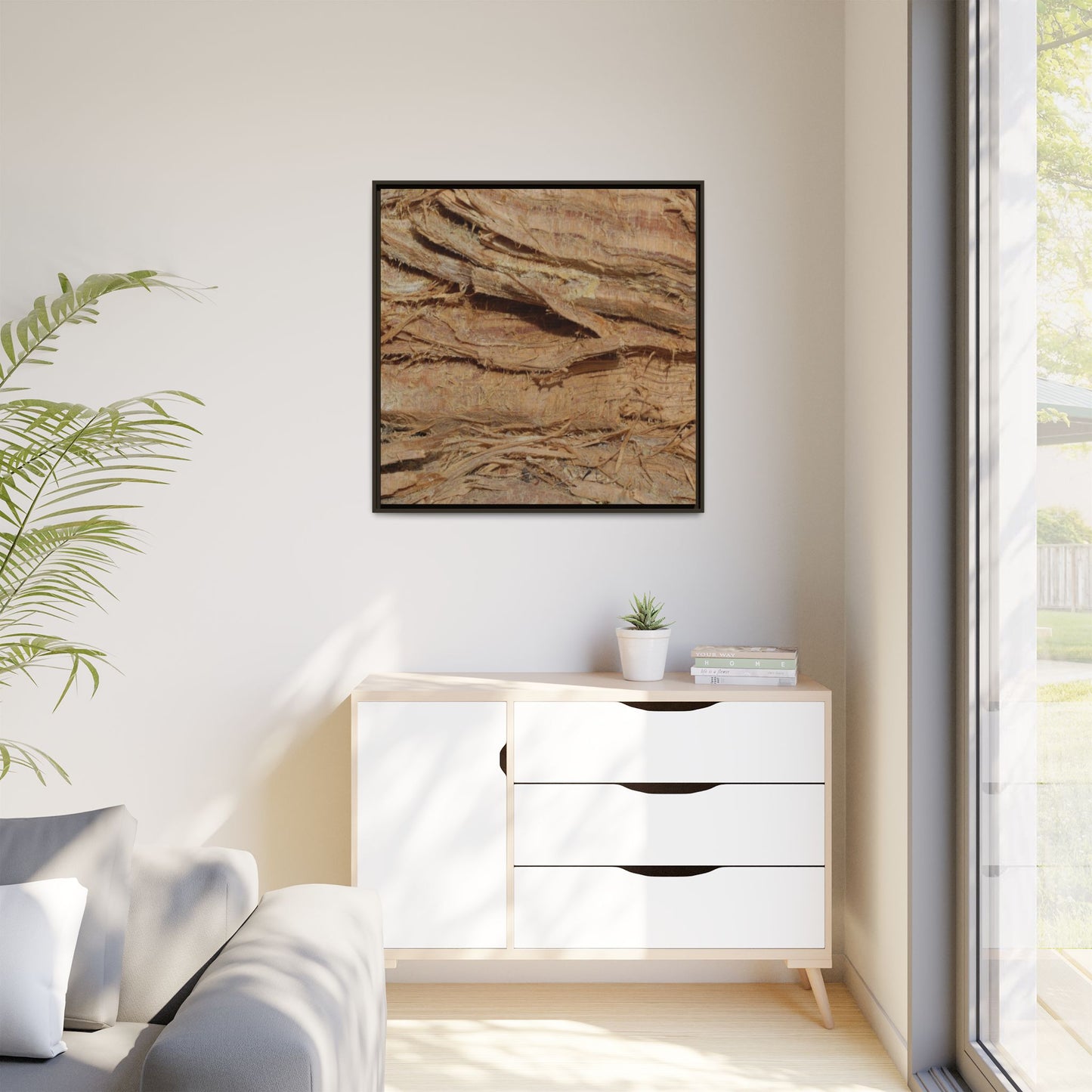 Splintered Bark - Unique Stretched Canvas Wall Art