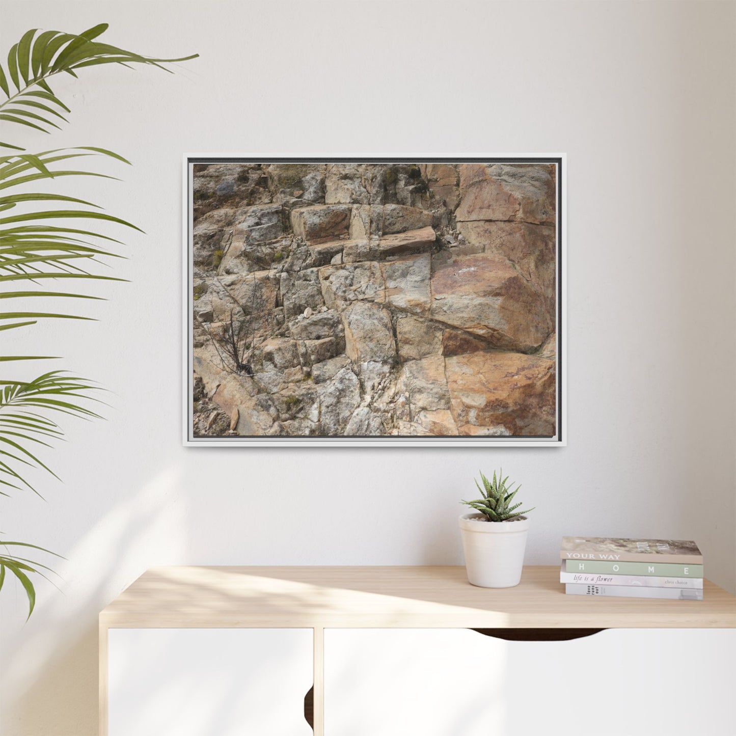 Sandstone Symphony - Unique Stretched Canvas Wall Art