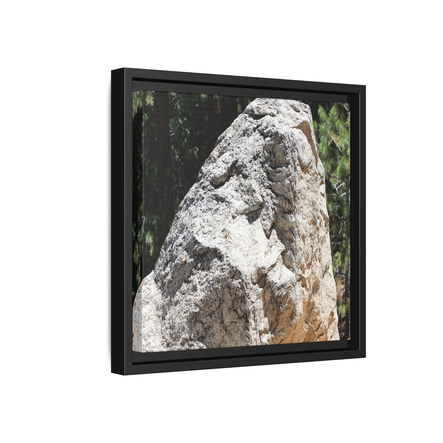 Stone's Silent Whisper - Unique Stretched Canvas Wall Art