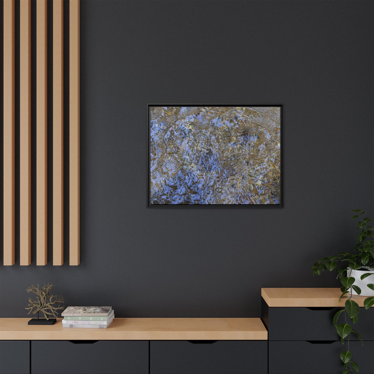 Aquatic Reflections - Unique Stretched Canvas Wall Art