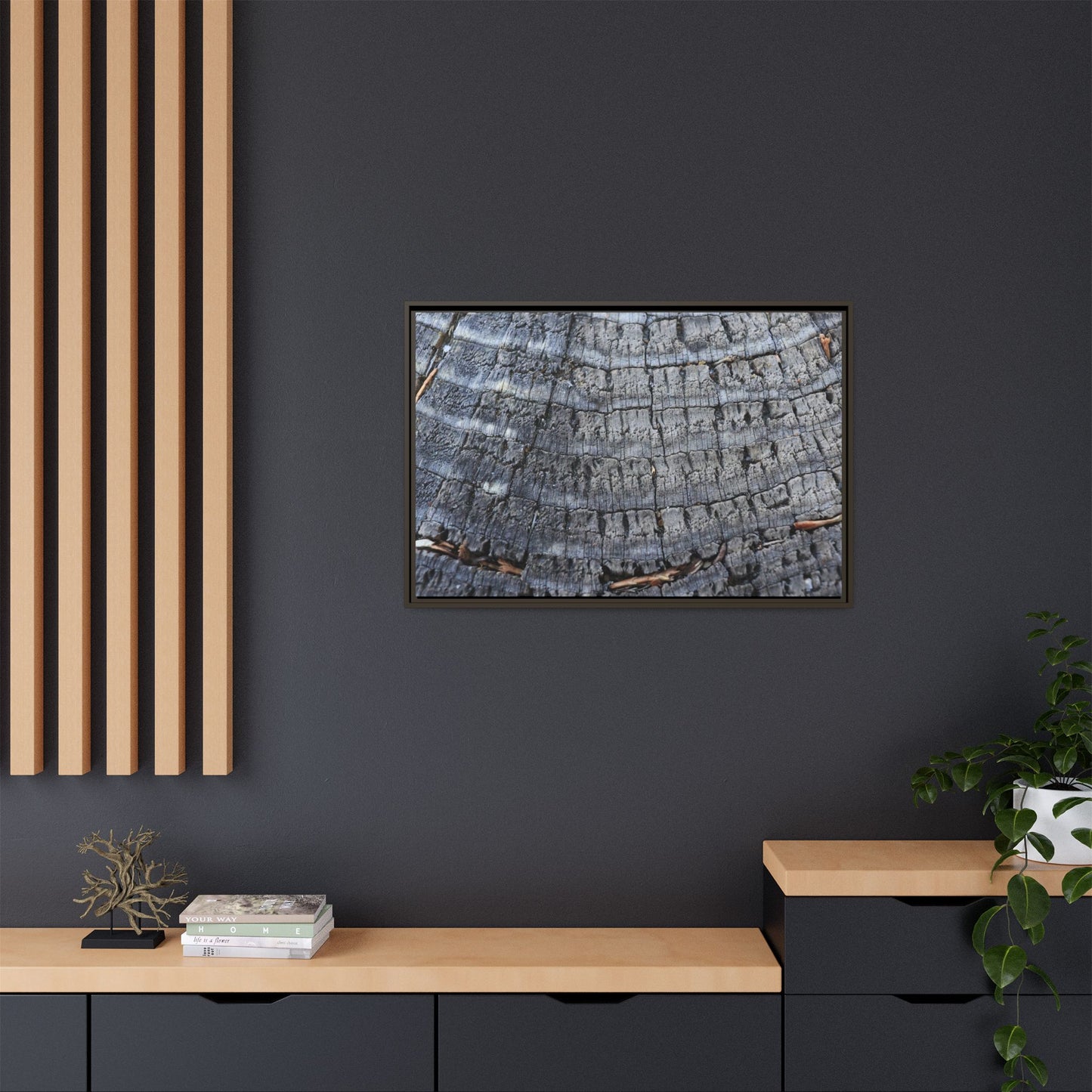 Charred Memories - Unique Stretched Canvas Wall Art