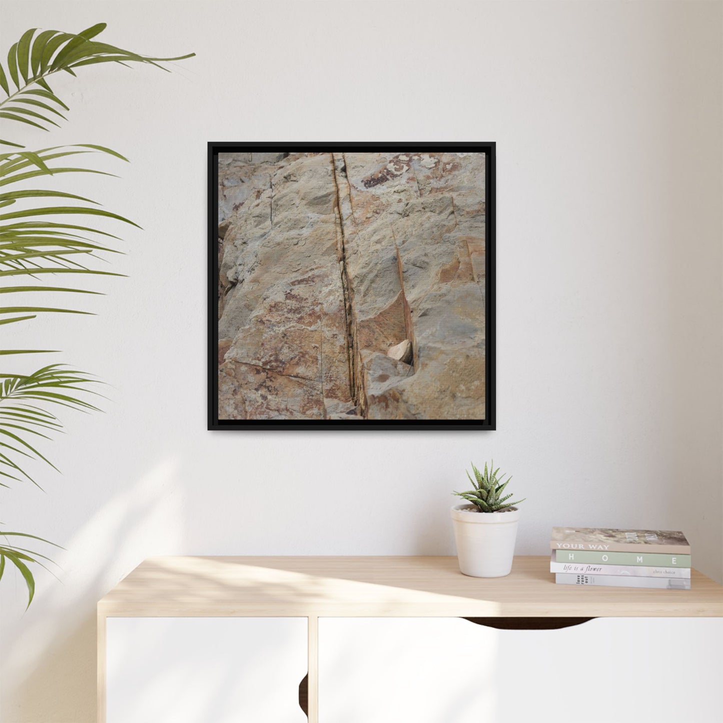 Sedimentary Symphony - Unique Stretched Canvas Wall Art