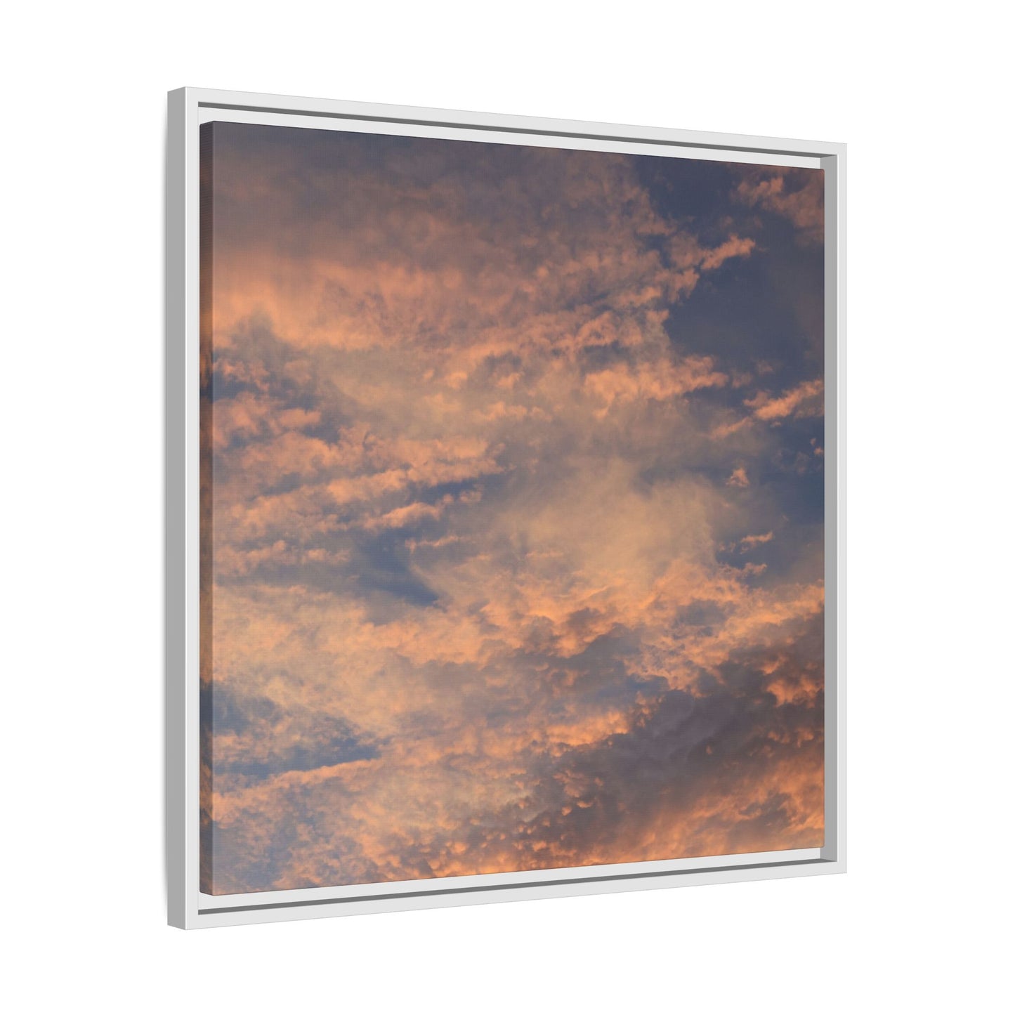 Sunset's Ethereal Canvas - Unique Stretched Canvas Wall Art