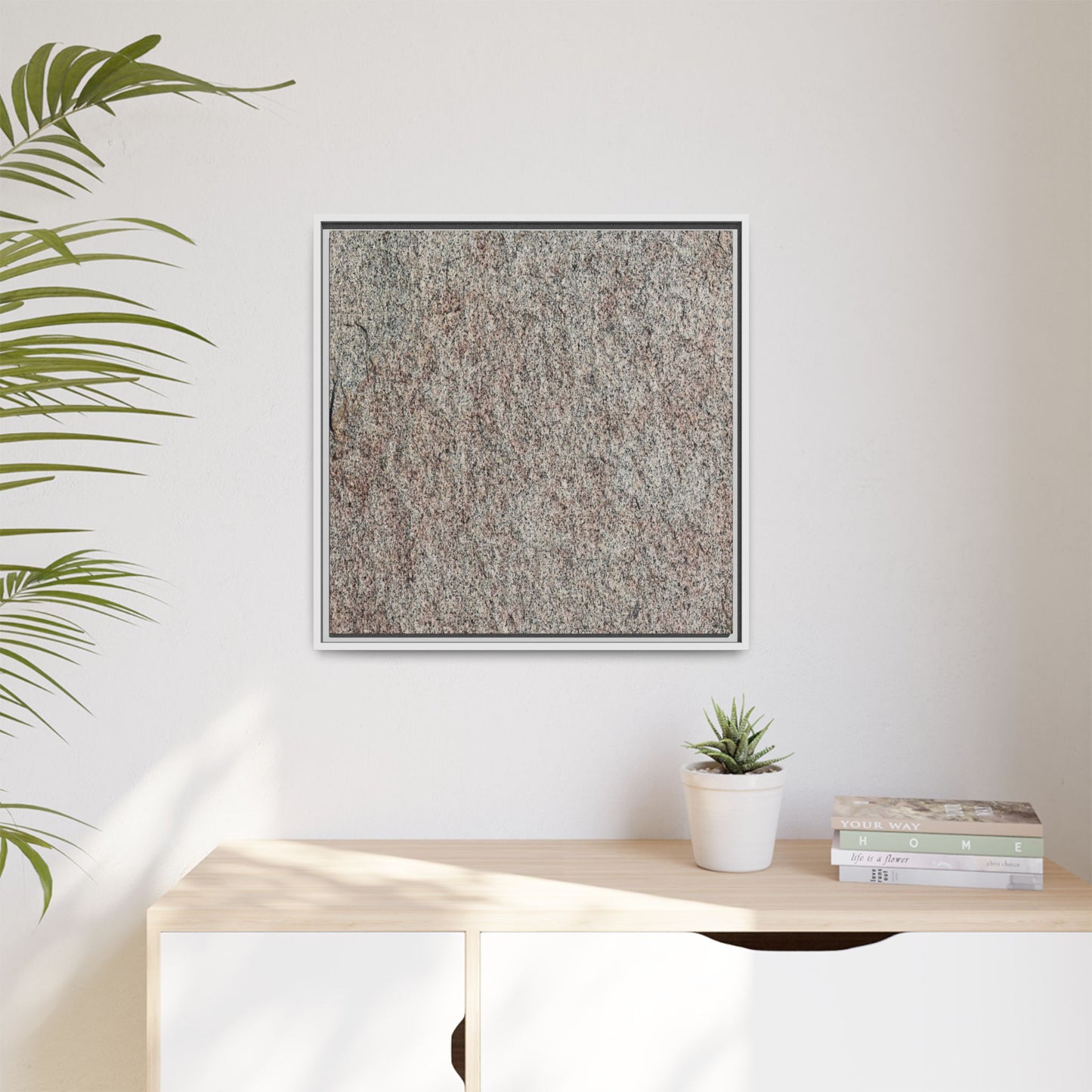 Granular Whispers - Unique Stretched Canvas Wall Art