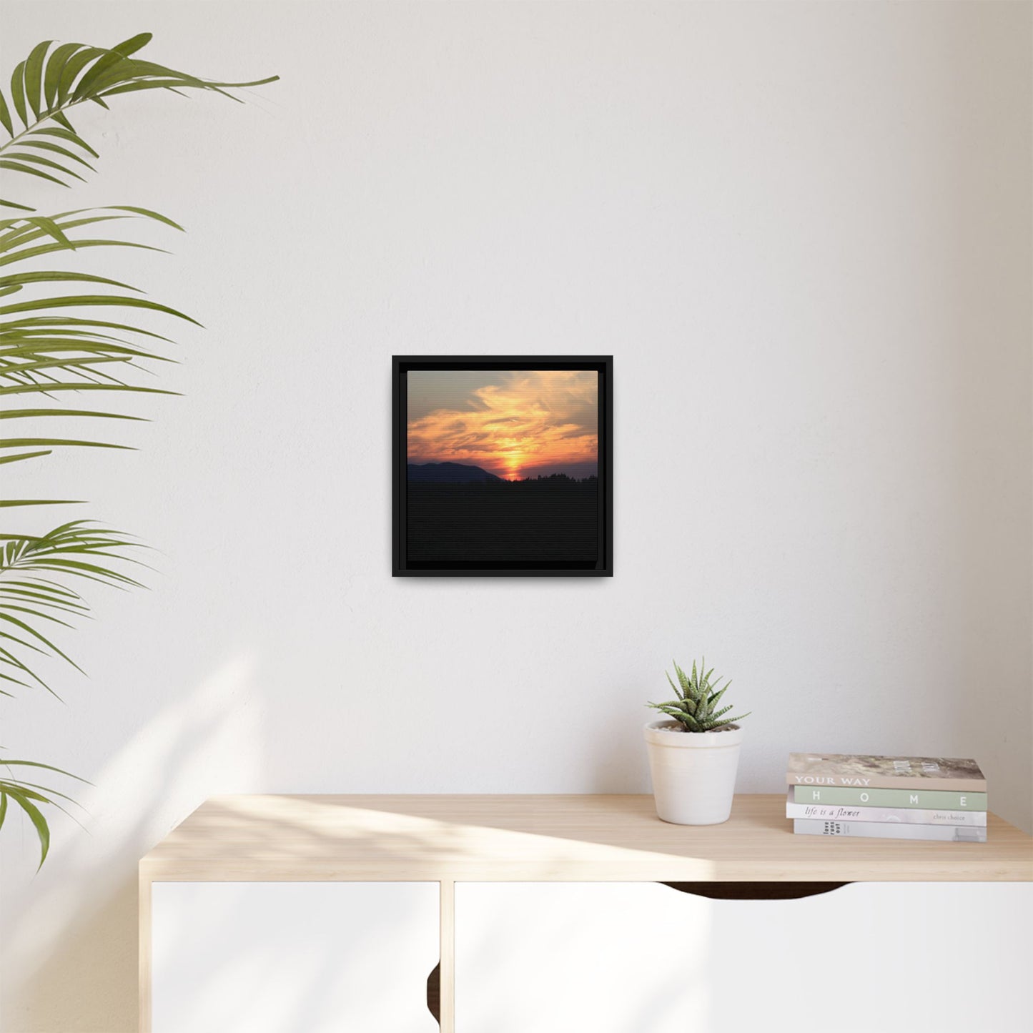 Gilded Horizon - Unique Stretched Canvas Wall Art