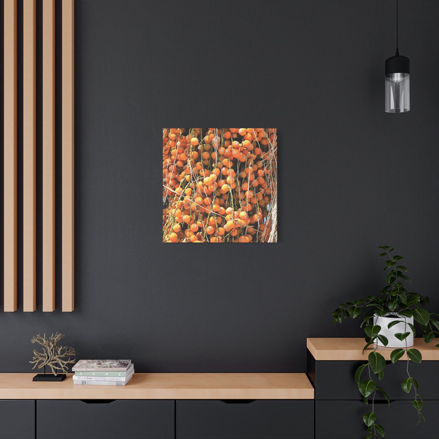Orange Harvest - Unique Frameless Canvas Wall Art