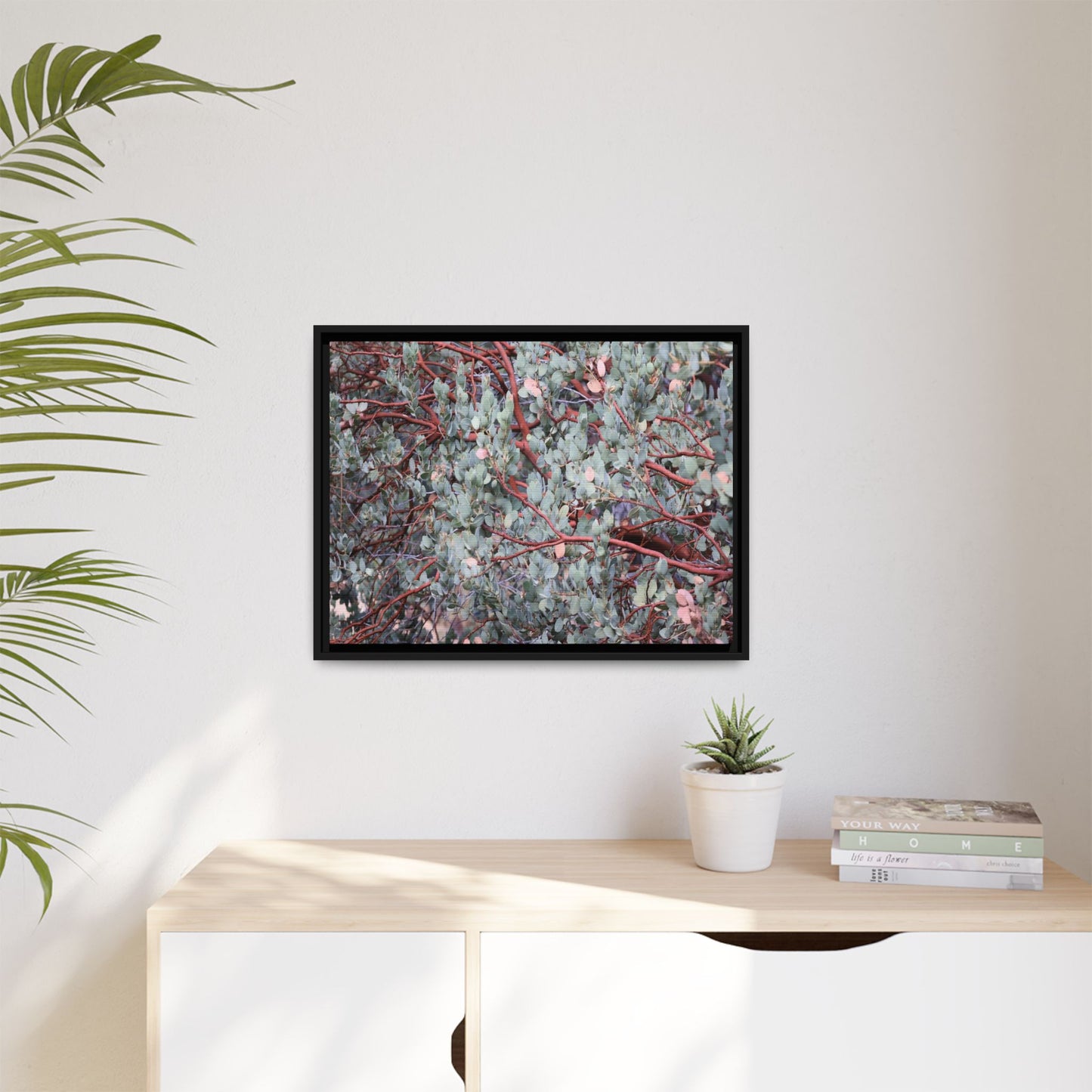 Whispers of Sage - Unique Stretched Canvas Wall Art