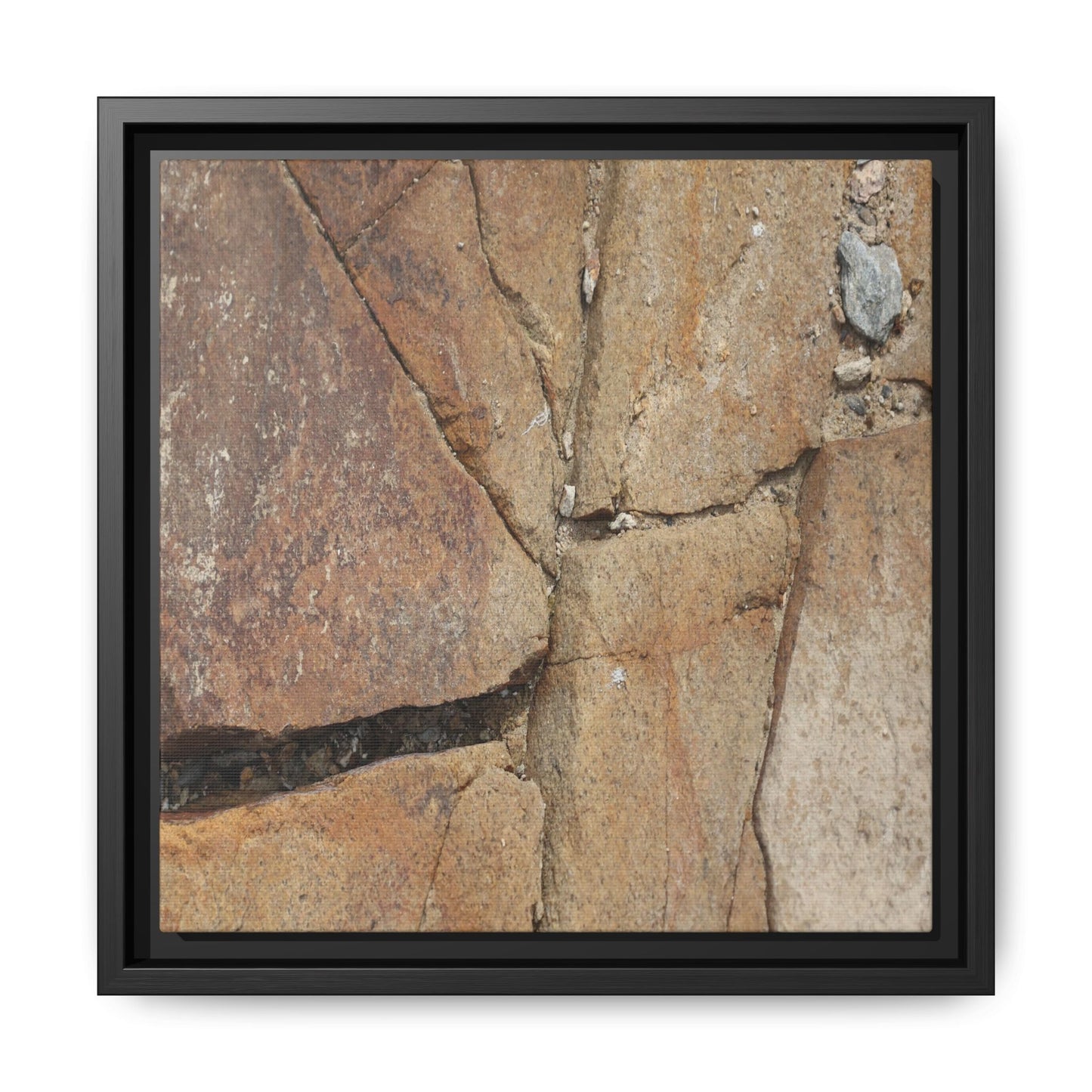 Rusty Crevices - Unique Stretched Canvas Wall Art