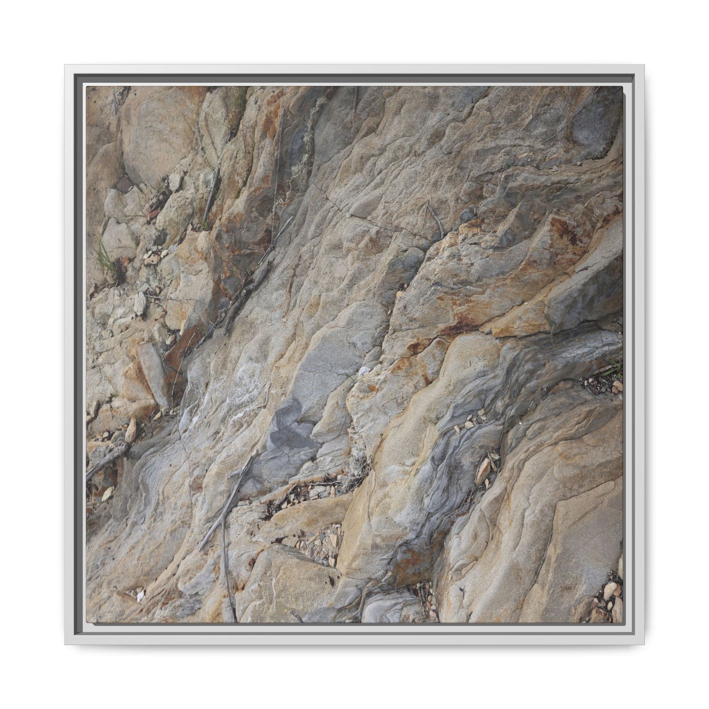 Layers of Earth's History - Unique Stretched Canvas Wall Art