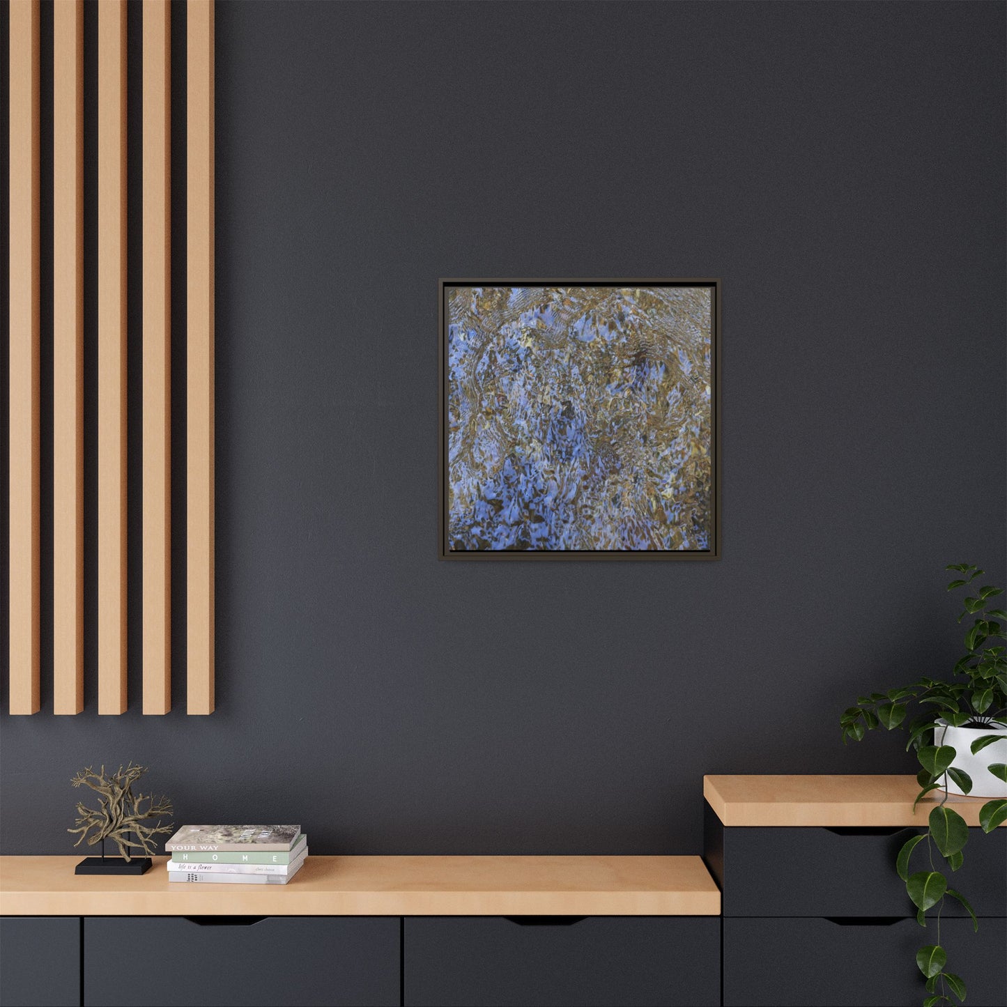 Aquatic Reflections - Unique Stretched Canvas Wall Art