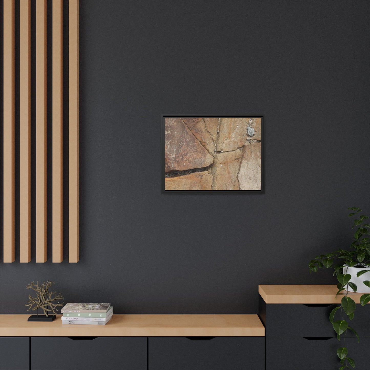 Rusty Crevices - Unique Stretched Canvas Wall Art