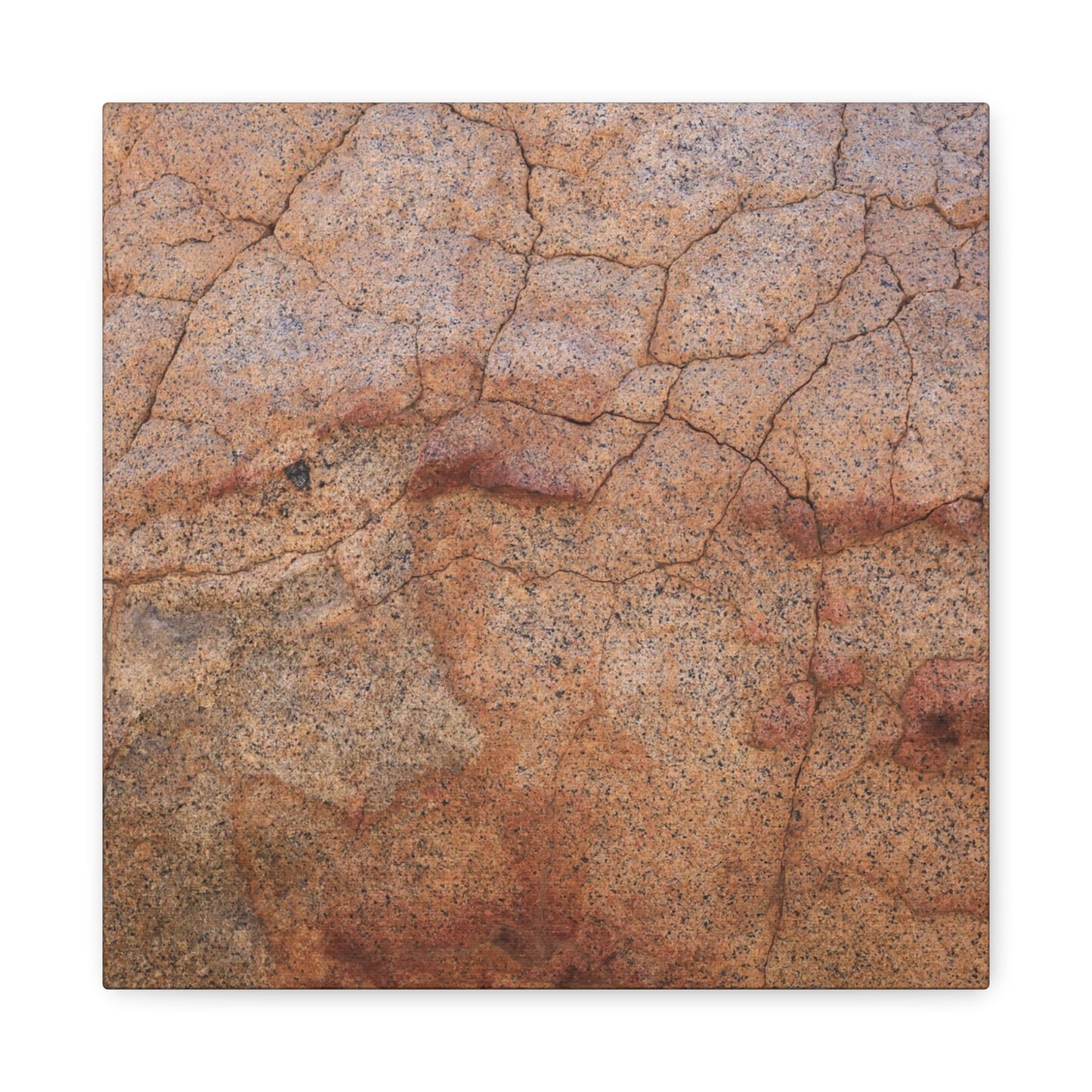 Cracked Earth's Whisper - Unique Frameless Canvas Wall Art