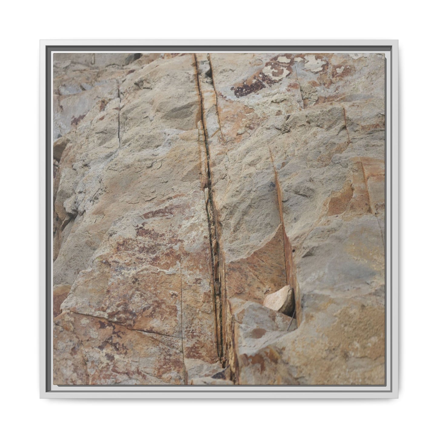 Sedimentary Symphony - Unique Stretched Canvas Wall Art