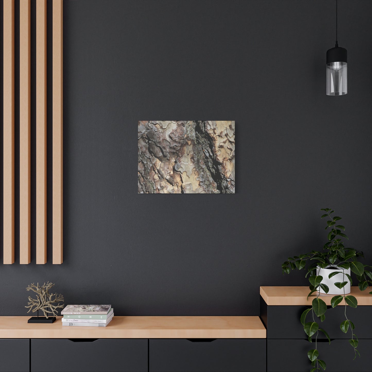Wooden Labyrinth - Unique Frameless Canvas Wall Art