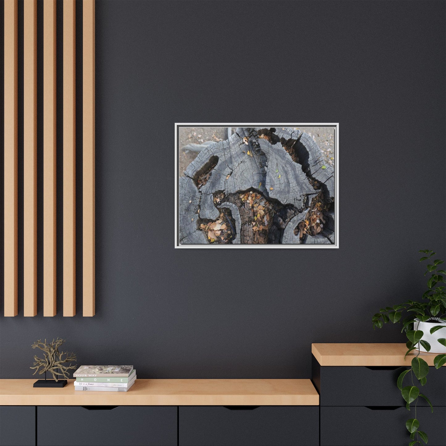 Time's Fractal Memory - Unique Stretched Canvas Wall Art