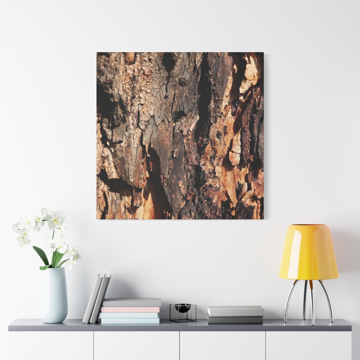 Wooden Terrain - Unique Frameless Canvas Wall Art