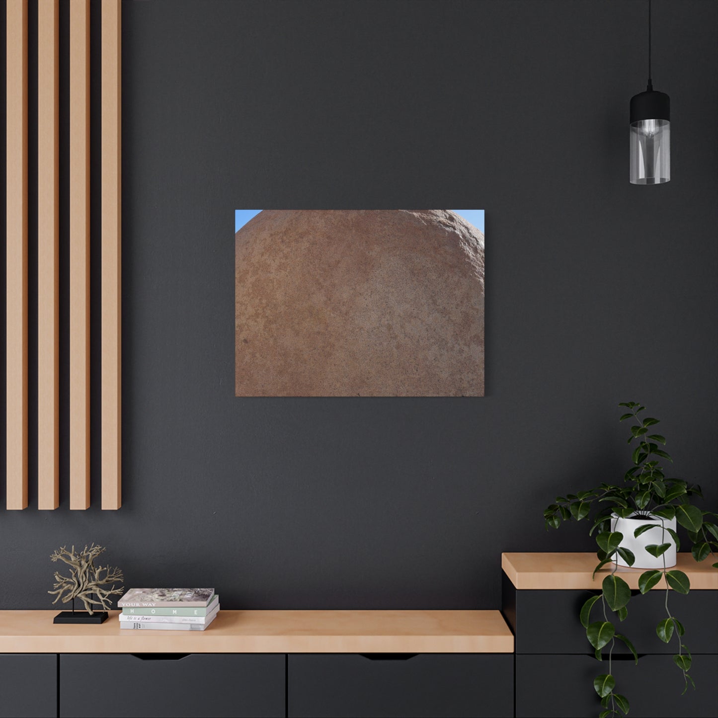 Stone Sphere of Silence - Unique Frameless Canvas Wall Art