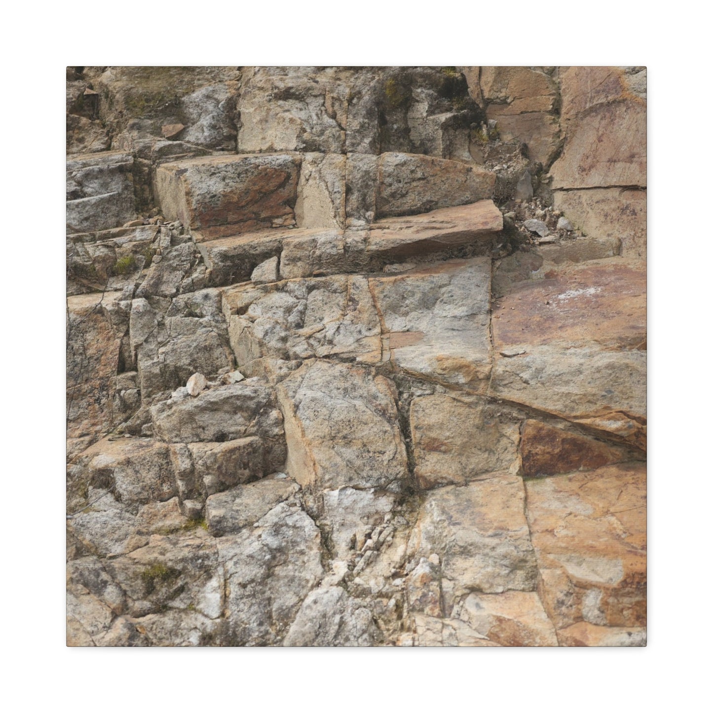 Stone Memories - Unique Frameless Canvas Wall Art