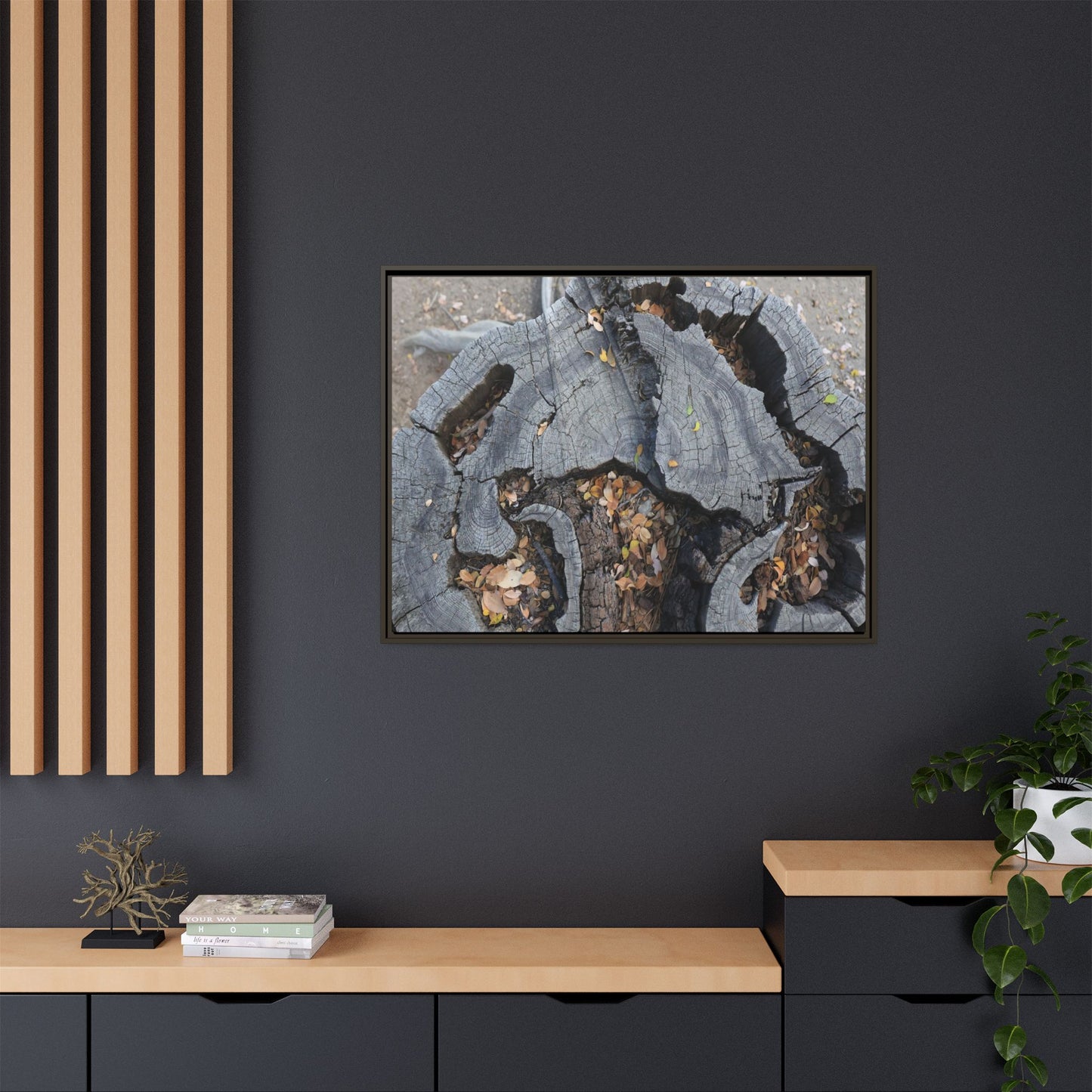 Time's Fractal Memory - Unique Stretched Canvas Wall Art