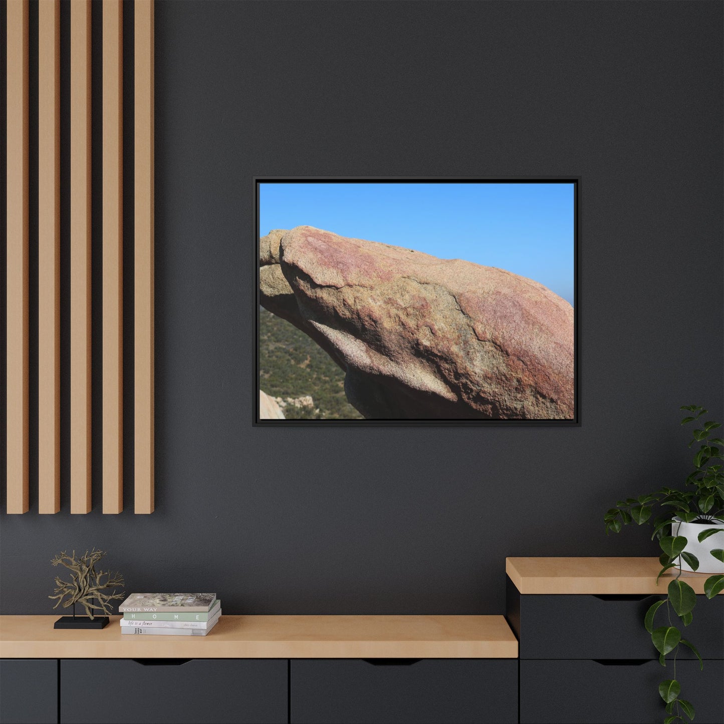 Sleeping Stone - Unique Stretched Canvas Wall Art