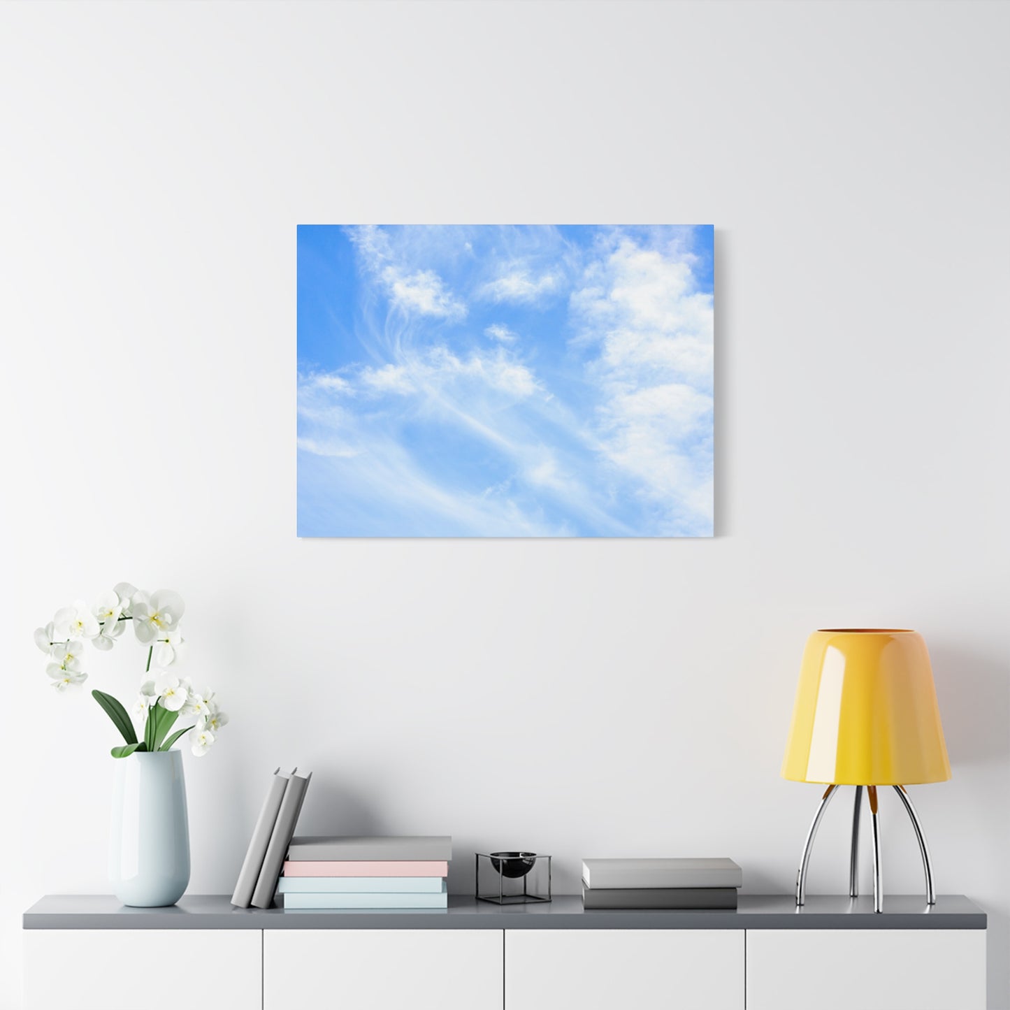 Whispers of Cerulean - Unique Frameless Canvas Wall Art