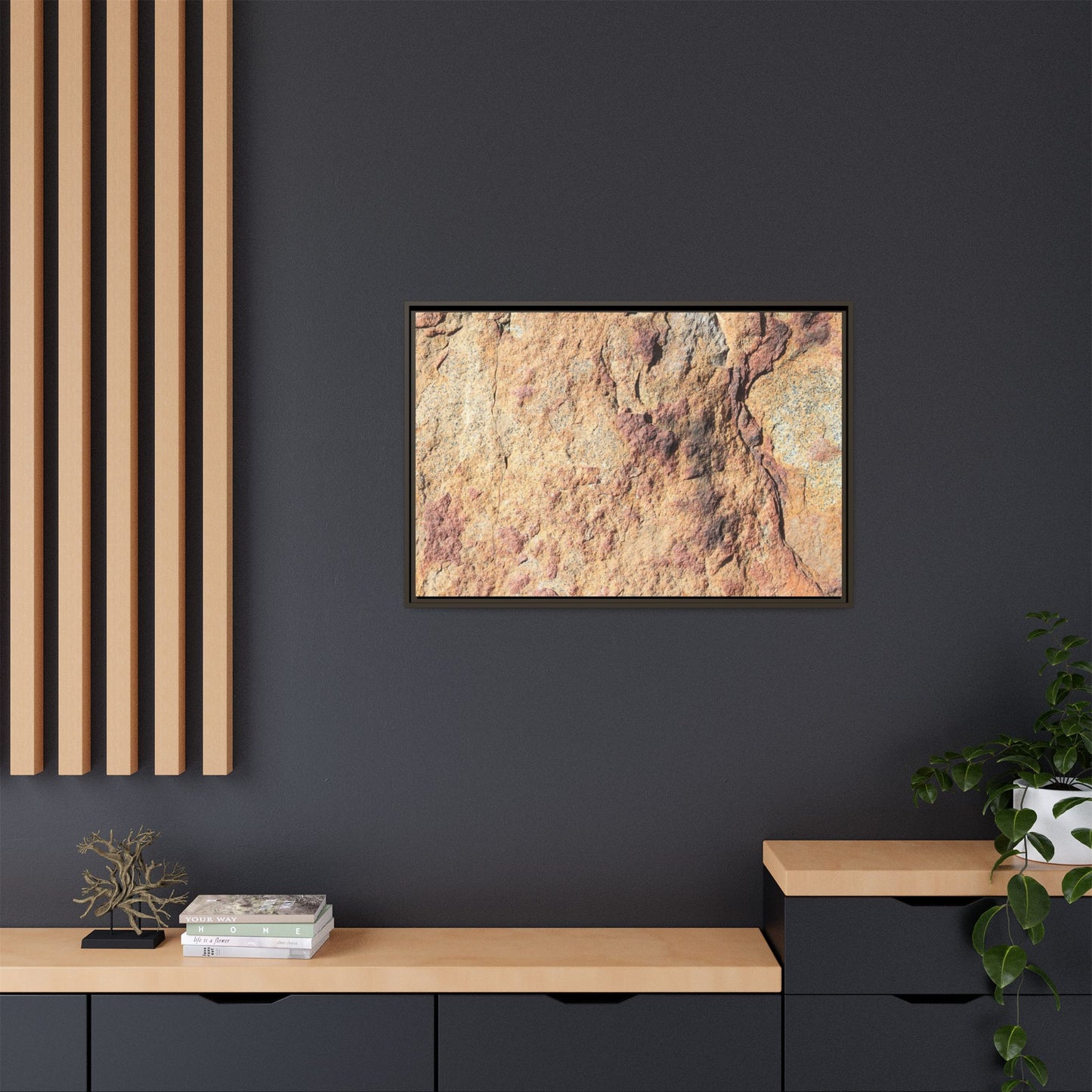 Fractal Stone - Unique Stretched Canvas Wall Art