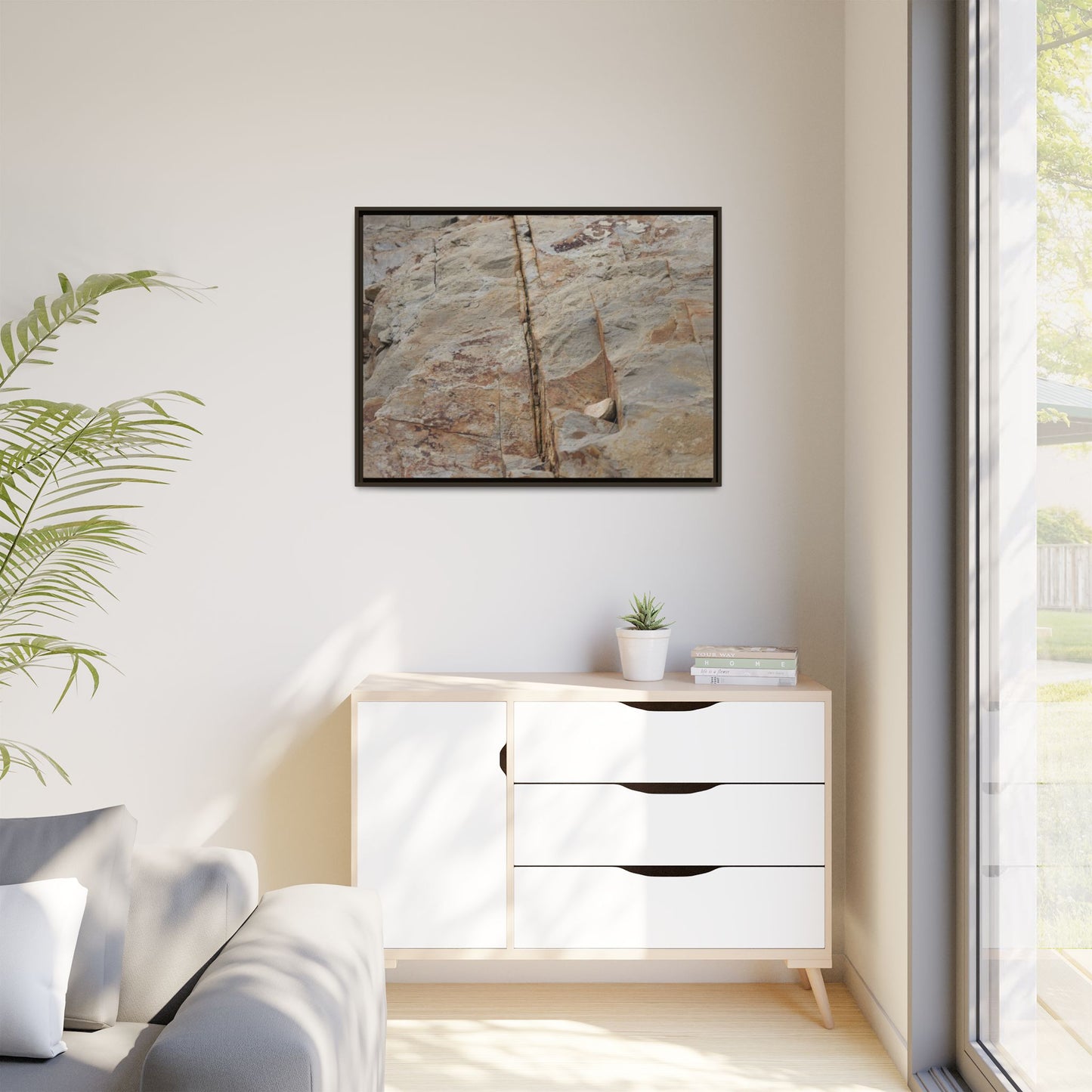 Sedimentary Symphony - Unique Stretched Canvas Wall Art