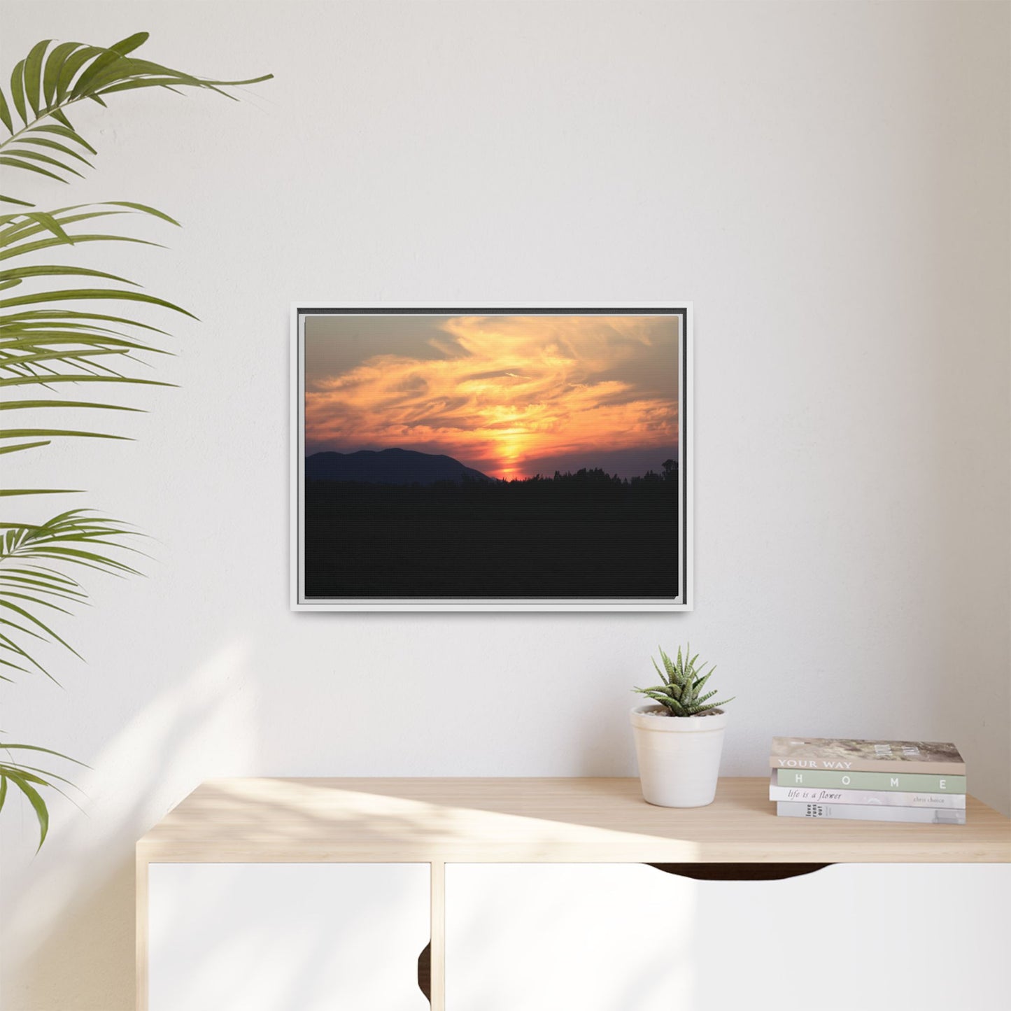 Gilded Horizon - Unique Stretched Canvas Wall Art