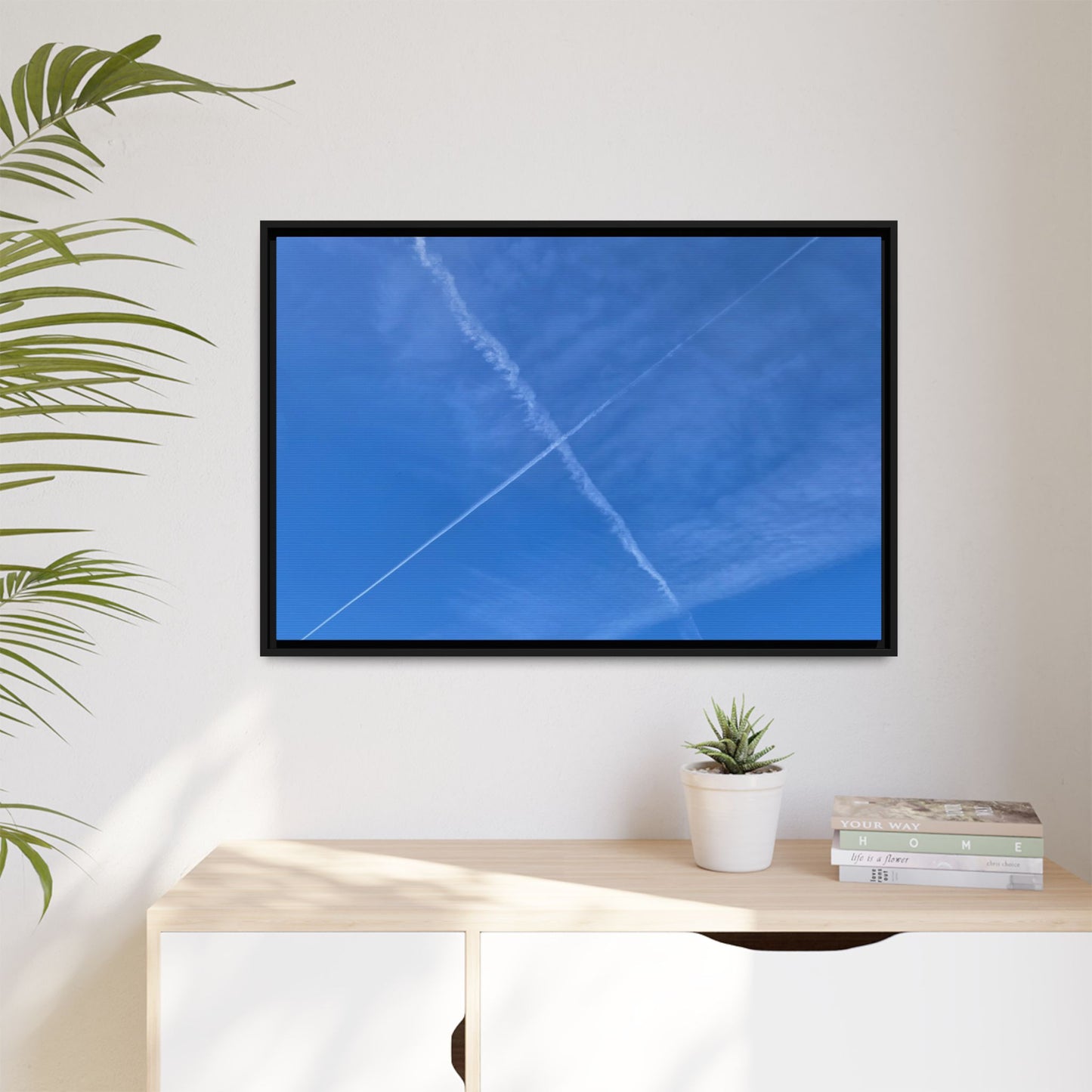 Sky Crossroads - Unique Stretched Canvas Wall Art