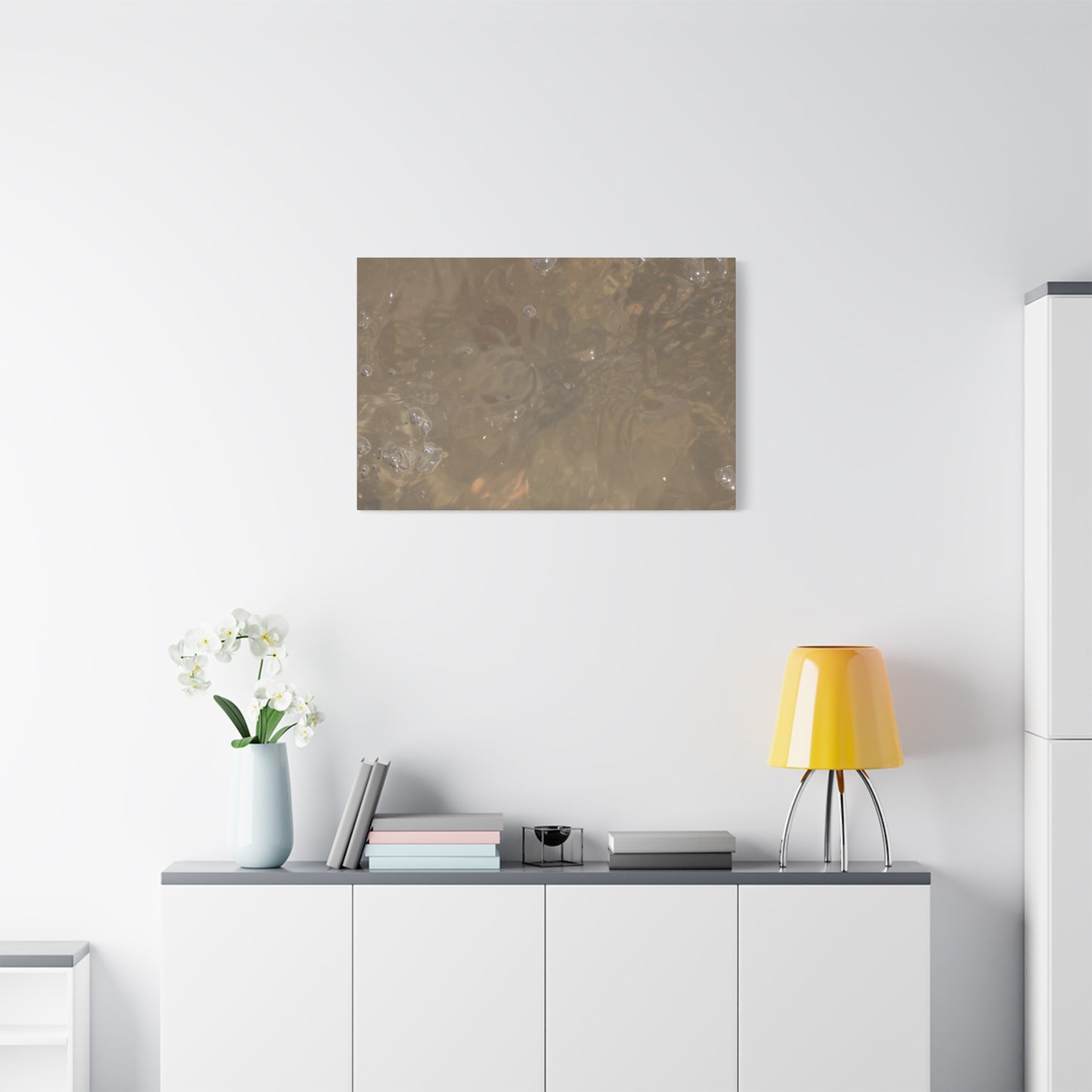 Echoes of Liquid Gold - Unique Frameless Canvas Wall Art